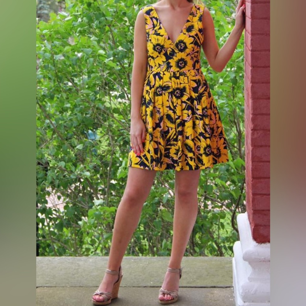 J. Crew Tailored Floral Pique Midi Dress, size 4P